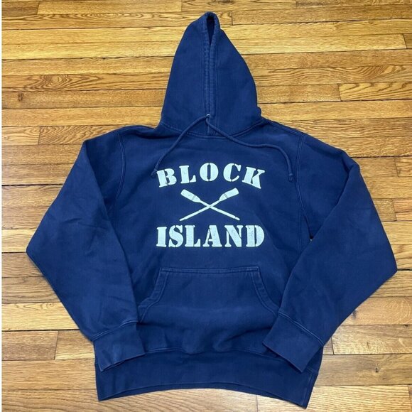 Pro Weave Block Island Hoodie Sweatshirt Unisex Size Small Navy Blue - Picture 1 of 4